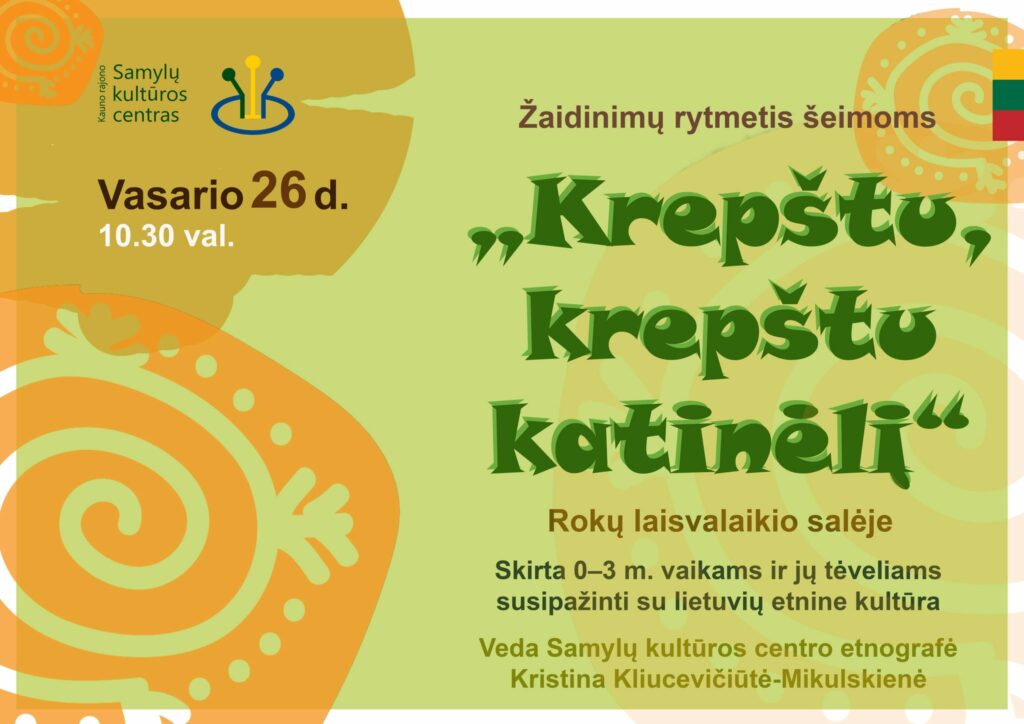 žaidinimo rytmetis „Krepštu, krepštu katinėlį“