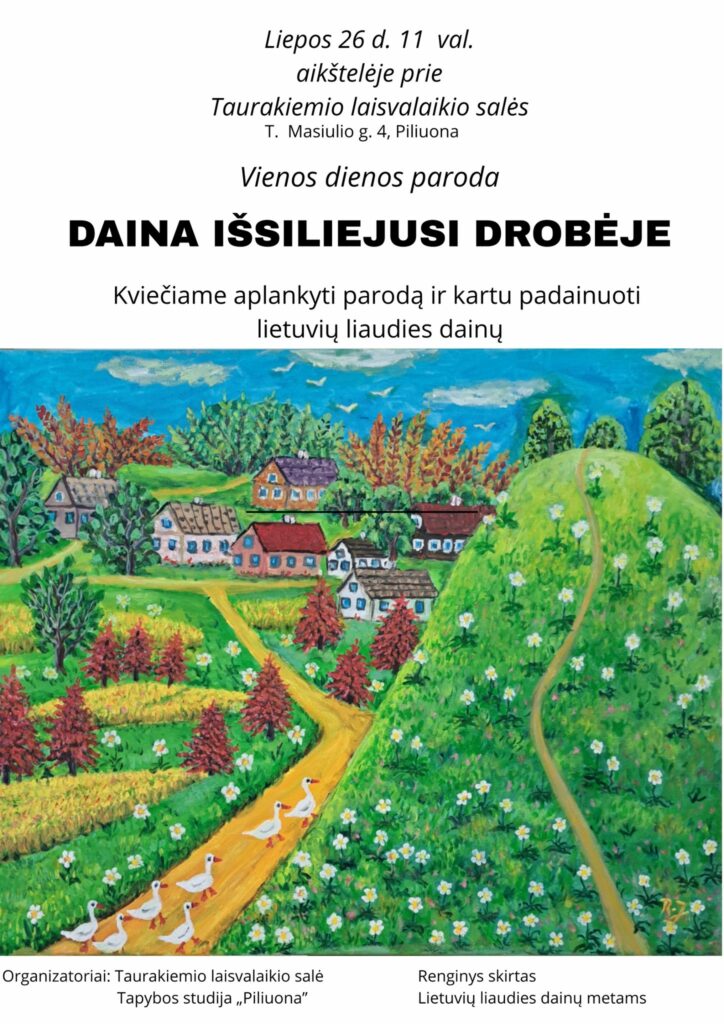 Vienos dienos paroda Taurakiemyje