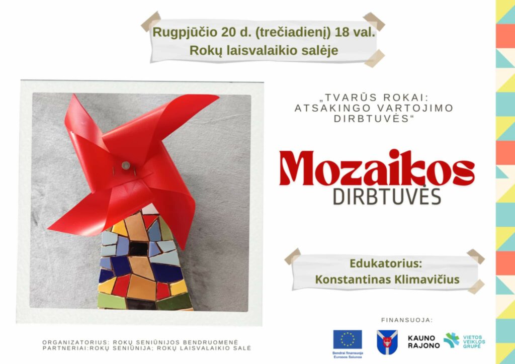 Mozaikos dirbtuvės Rokuose