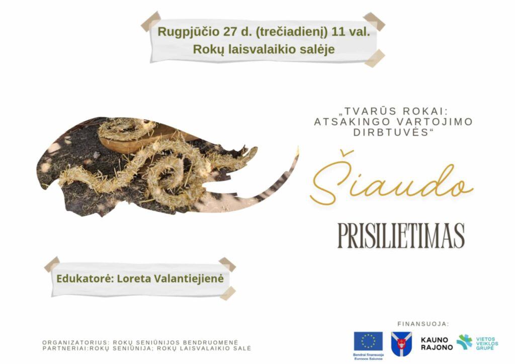 Edukacinos užsiėmimas Šiaudo prisilietimas