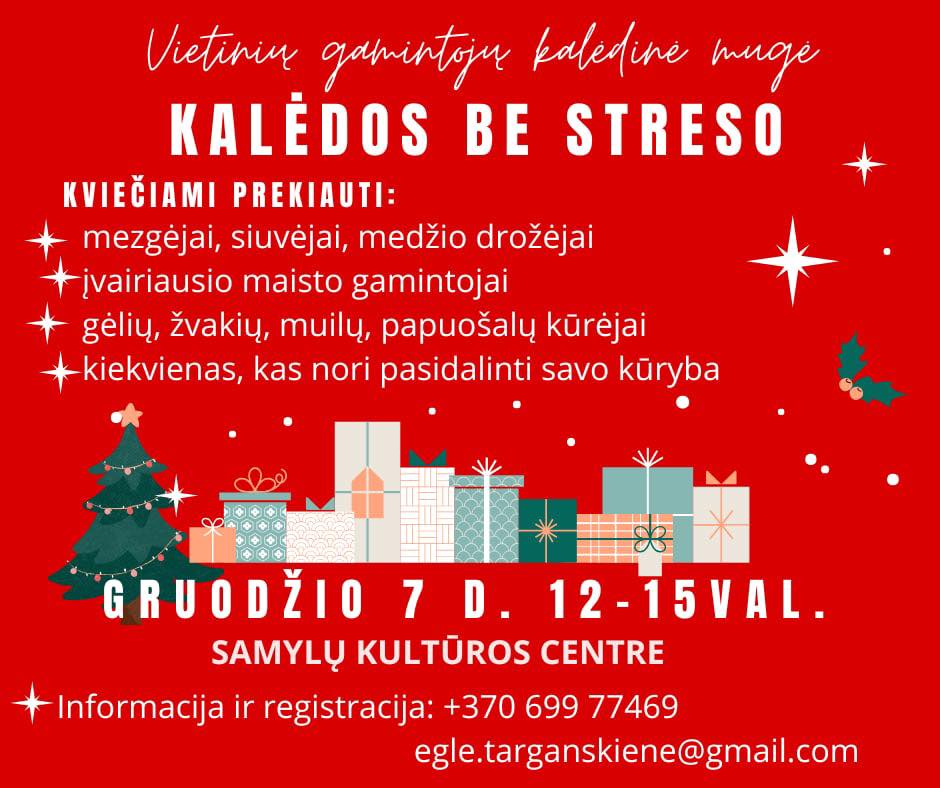 Kvietimas kūrėjams į Kalėdinę mugę!