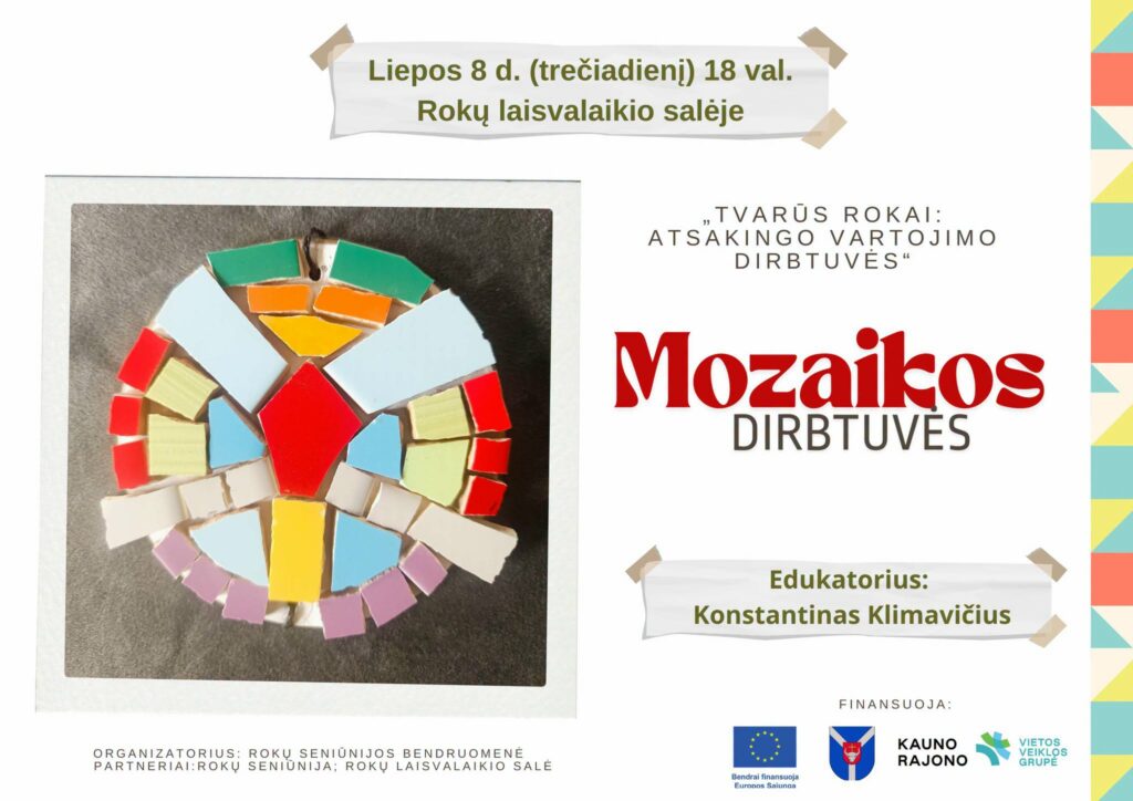 Mozaikos dirbtuvės Rokuose