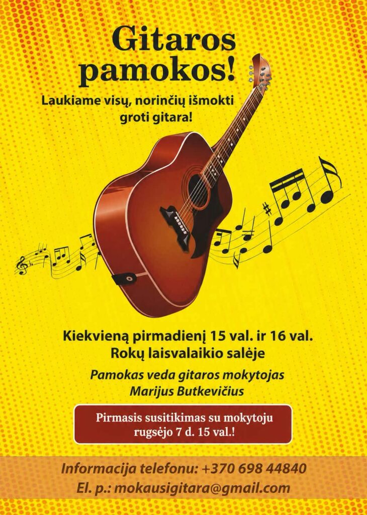 Gitaros pamokos Rokuose