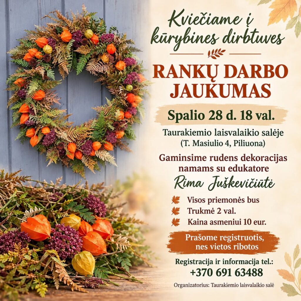 Dekoracijų dirbtuvės