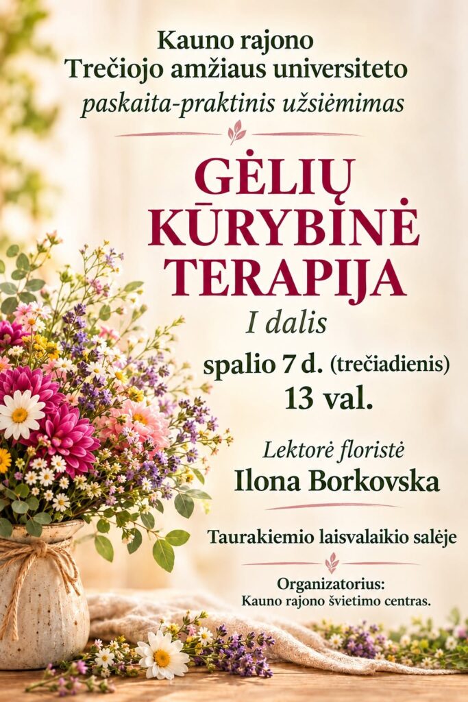 Gėlių kūrybinė terapija