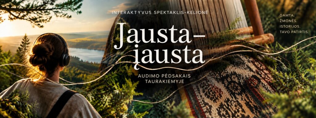 Spektaklis-kelionė -Jausta įausta